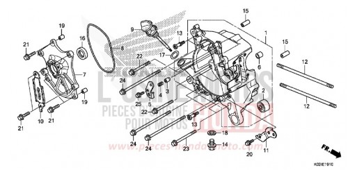 CARTER VILEBREQUIN DROIT SH150G de 2016
